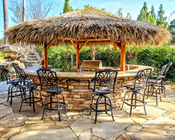 18 Foot Mexican Palm Tiki Hut/Palapa (custom pole spacing)